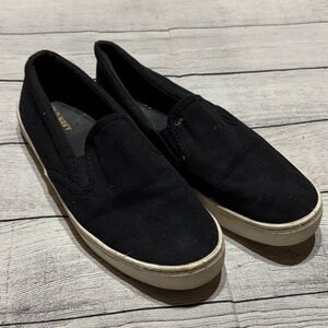 Old Navy Black Canvas Slip-On Shoes size 7